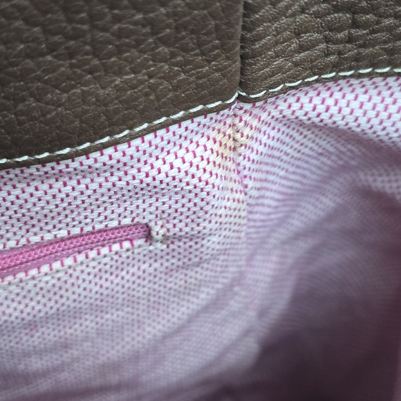 Dooney & Bourke Olive Green & Dark Brown Purse - Picture 15 of 15